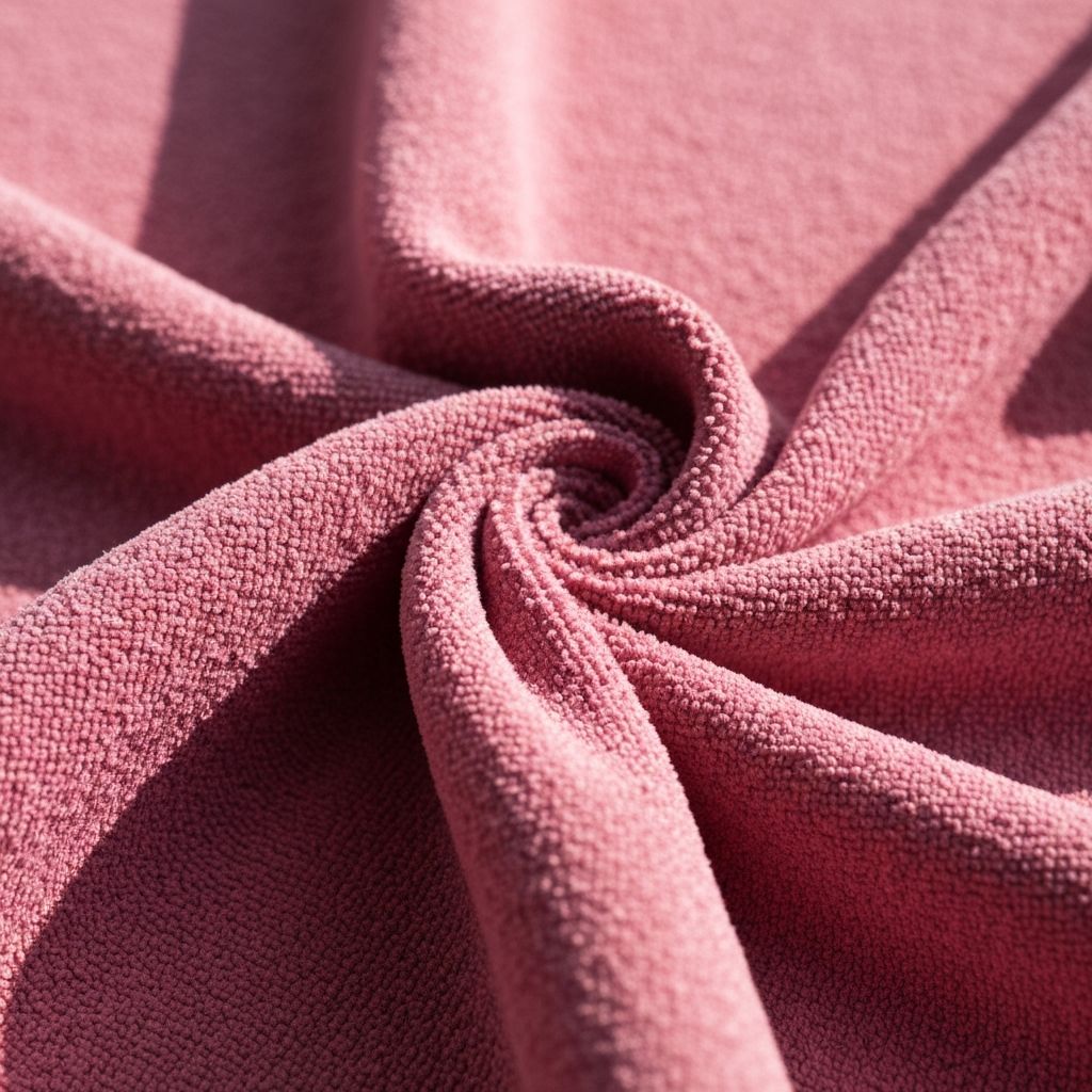Chenille fabric texture detail