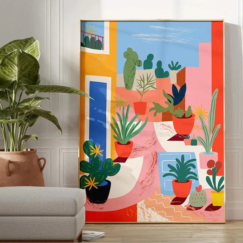 Green Botanical Canvas Art Print