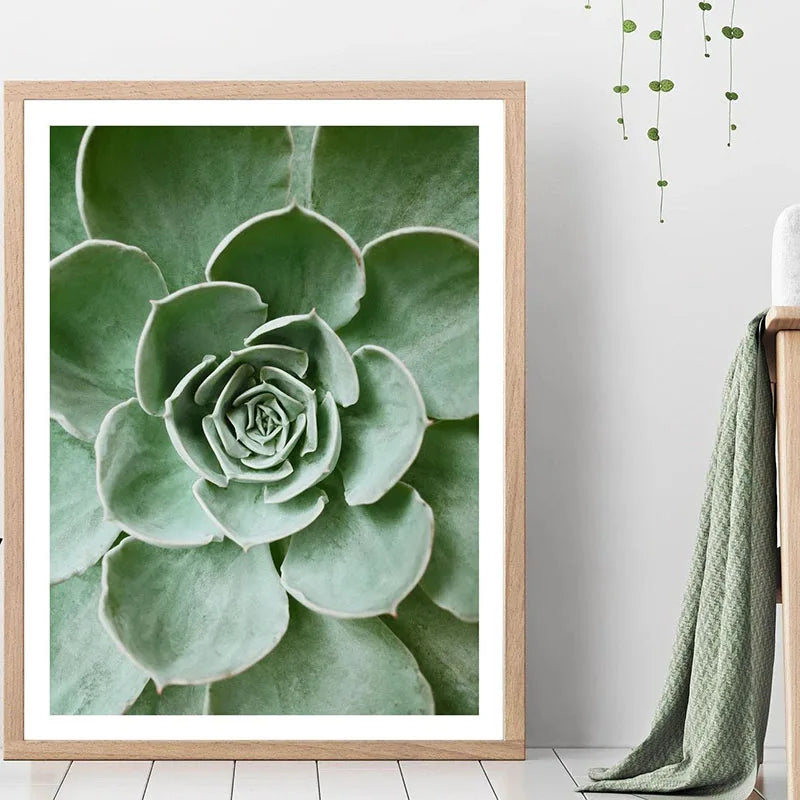 Green Botanical Canvas Art Print