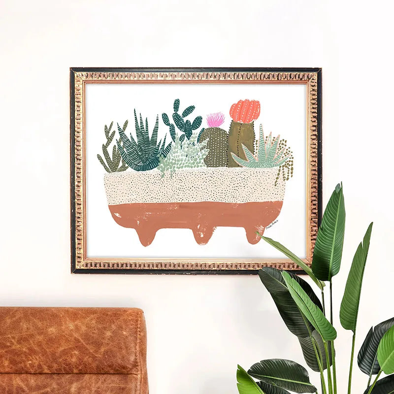 Green Botanical Canvas Art Print