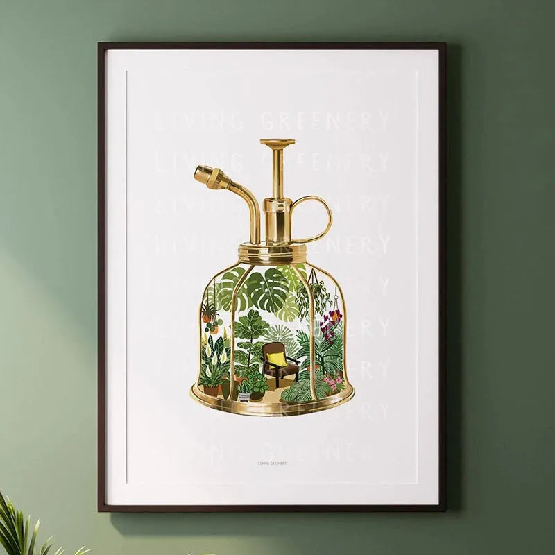 Green Botanical Canvas Art Print