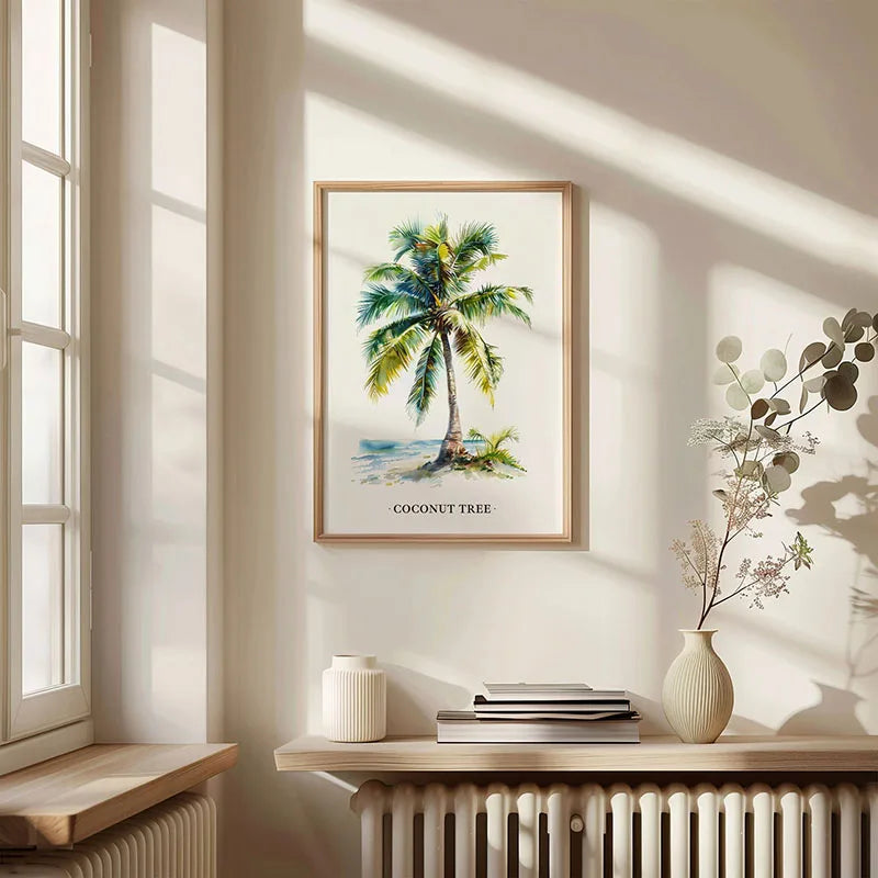Green Botanical Canvas Art Print