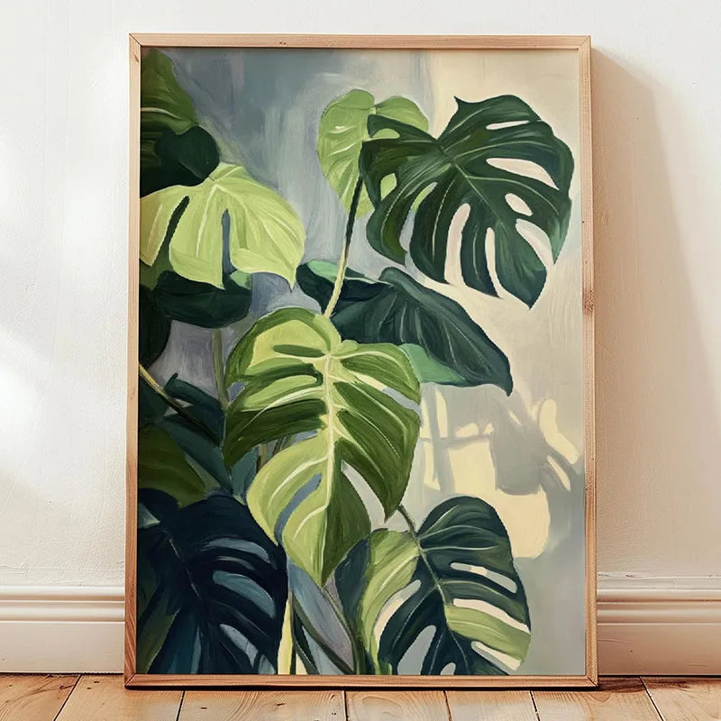 Green Botanical Canvas Art Print