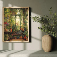 Green Botanical Canvas Art Print