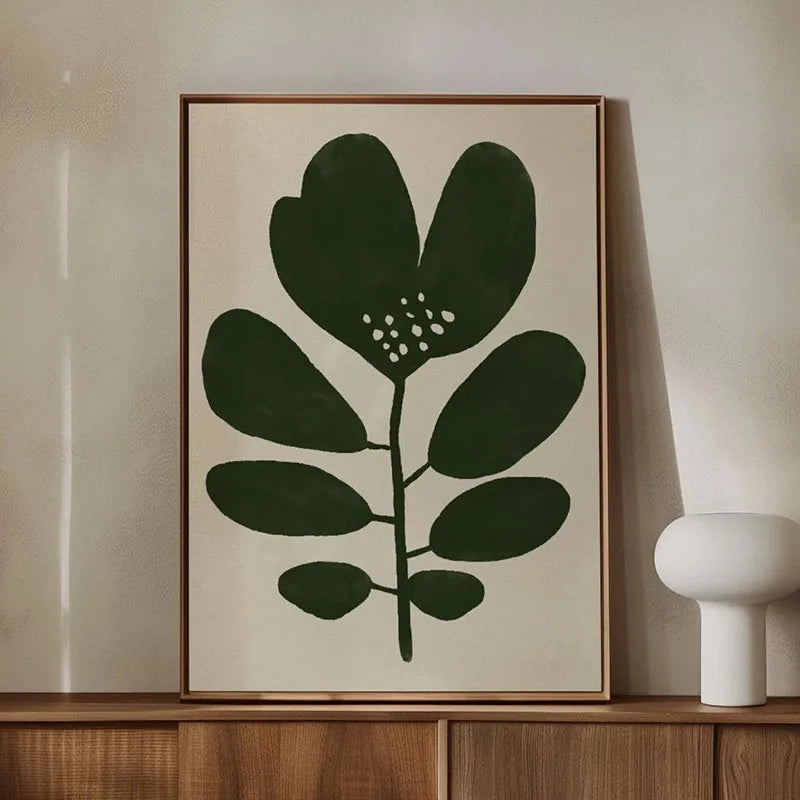 Green Botanical Canvas Art Print