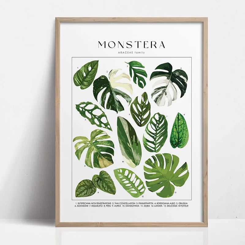 Green Botanical Canvas Art Print