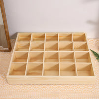 20-Compartment Wooden Drawer Organizer