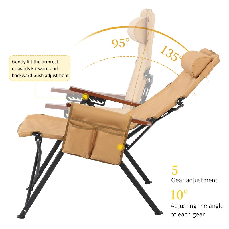 Modern Folding Outdoor Lounge Chair