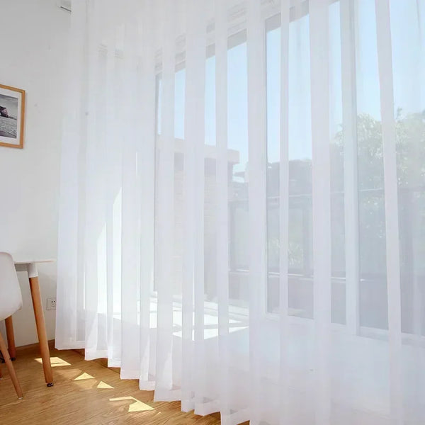 Light filtering through curtain