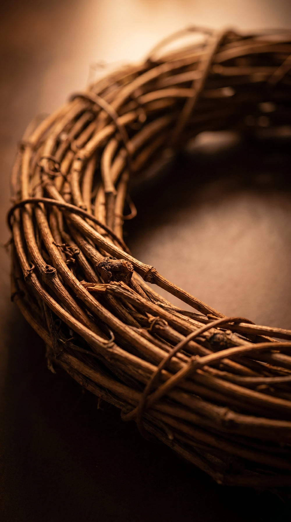 Macro weave in Wood Light #7A6458