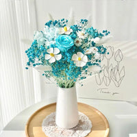 Natural Dried Flower Bouquet with Eternal Rose