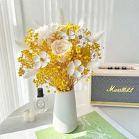 Natural Dried Flower Bouquet with Eternal Rose
