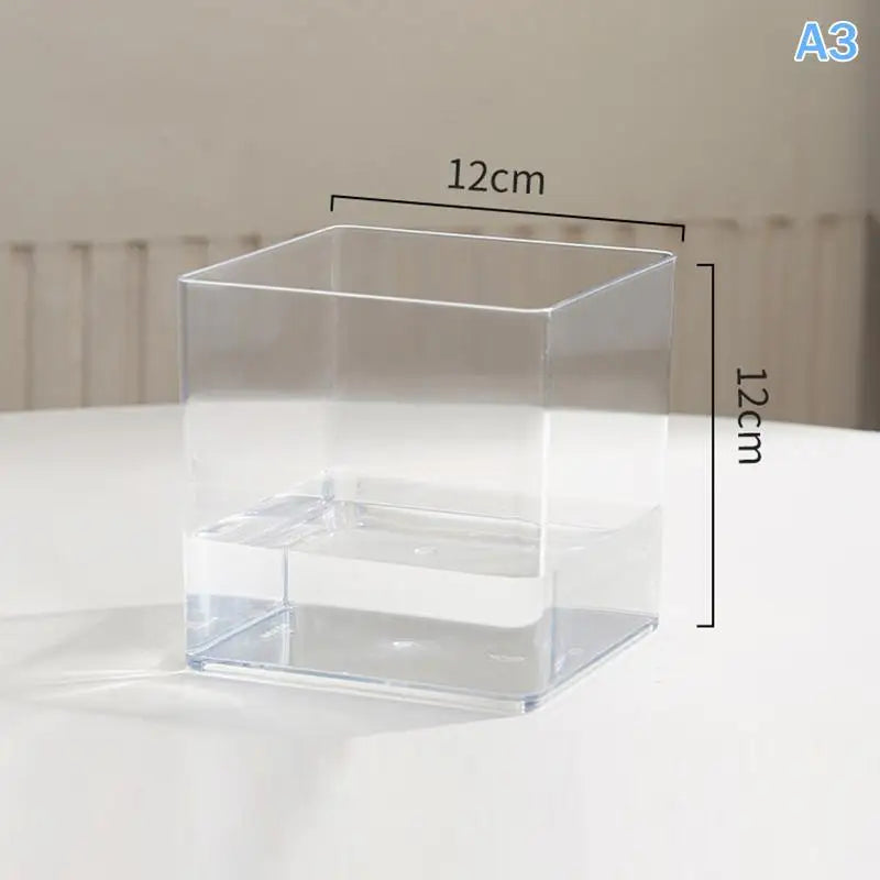 Clear Acrylic Plant Pot