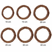 Natural Handwoven Rattan Wreath Base