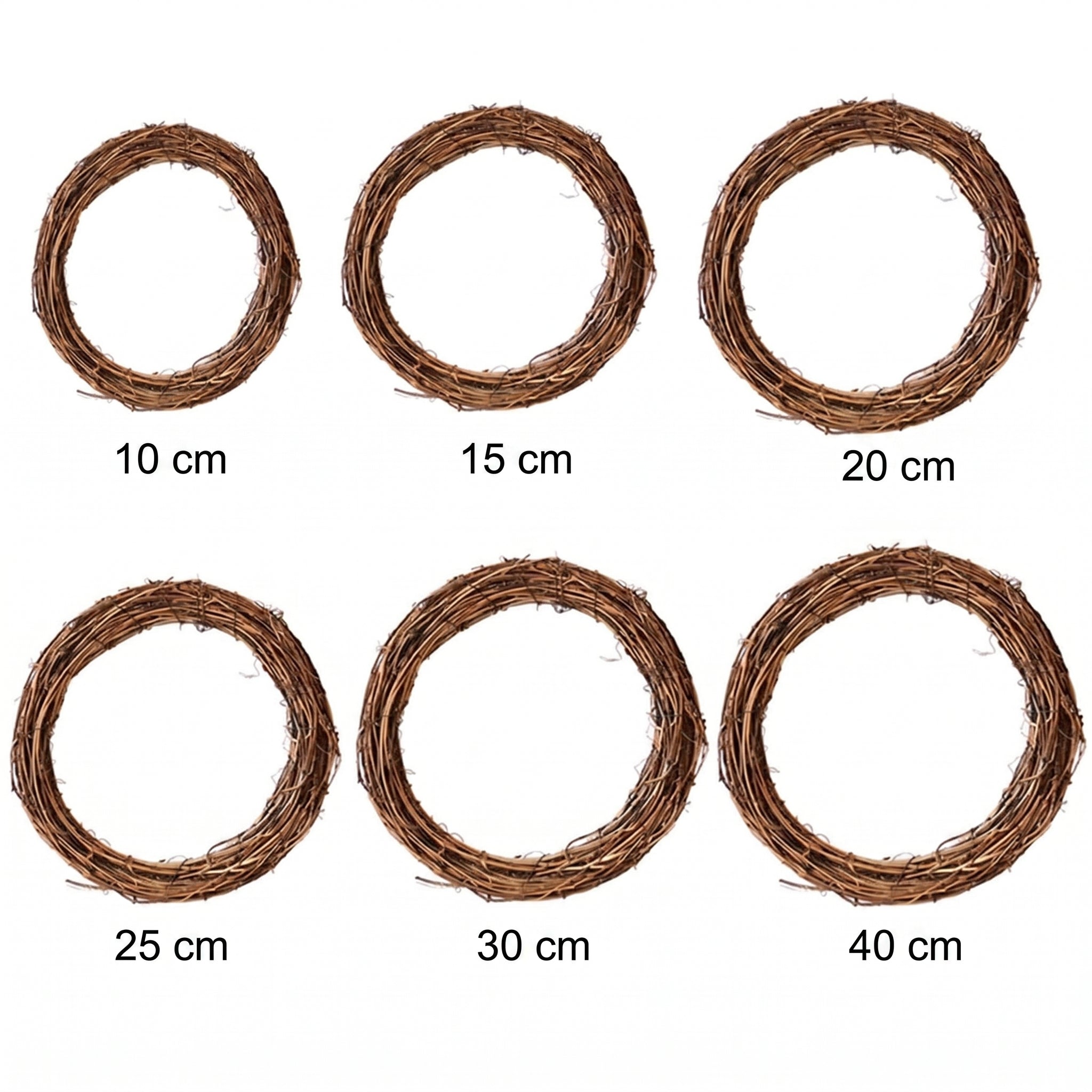 Natural Handwoven Rattan Wreath Base