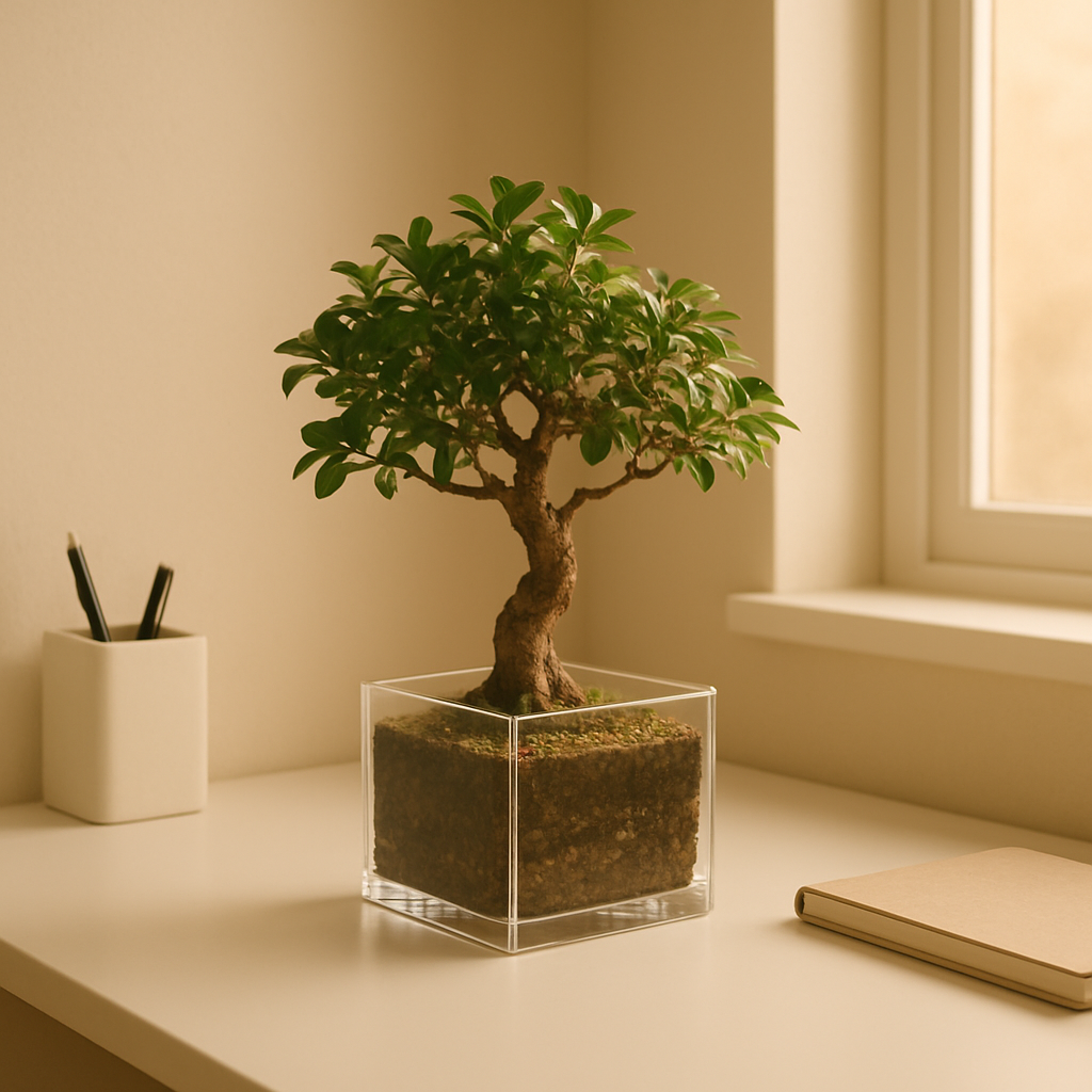 Bonsai on a desk